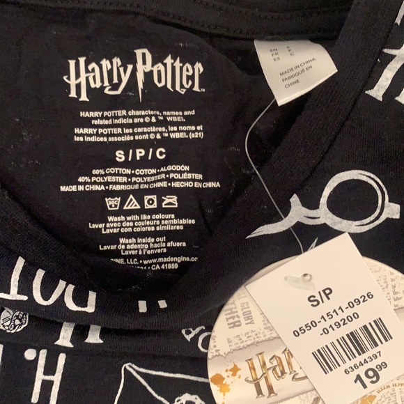 Harry Potter crop T shirt Size Small - Picture 3 of 7